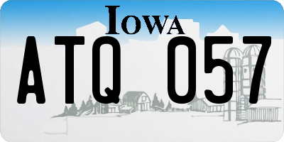 IA license plate ATQ057