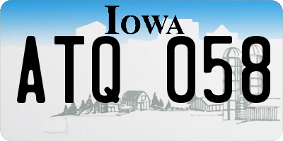IA license plate ATQ058