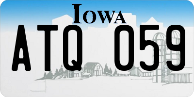 IA license plate ATQ059