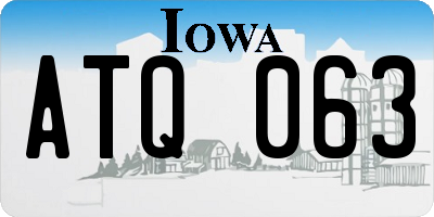 IA license plate ATQ063