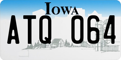 IA license plate ATQ064