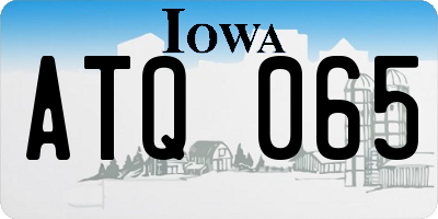 IA license plate ATQ065