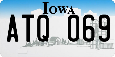 IA license plate ATQ069