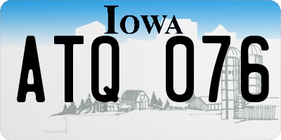 IA license plate ATQ076