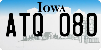 IA license plate ATQ080