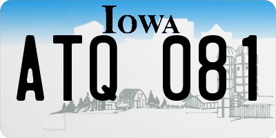 IA license plate ATQ081