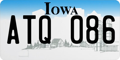 IA license plate ATQ086