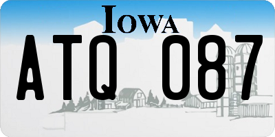 IA license plate ATQ087