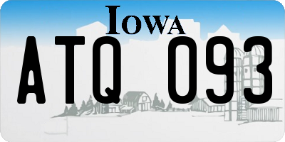 IA license plate ATQ093
