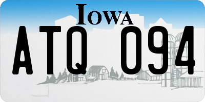 IA license plate ATQ094