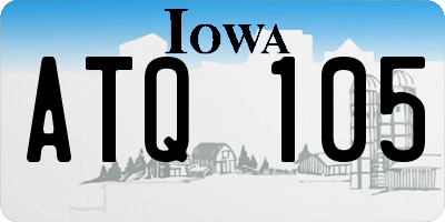 IA license plate ATQ105