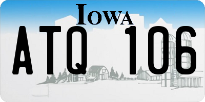 IA license plate ATQ106