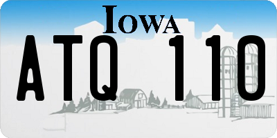 IA license plate ATQ110