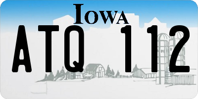 IA license plate ATQ112