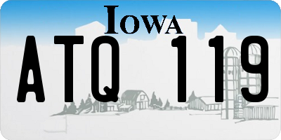 IA license plate ATQ119
