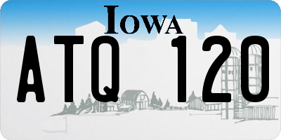 IA license plate ATQ120