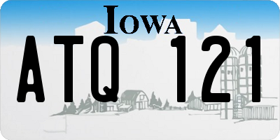 IA license plate ATQ121