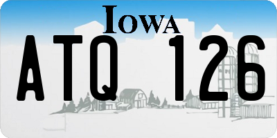 IA license plate ATQ126
