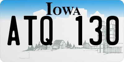 IA license plate ATQ130