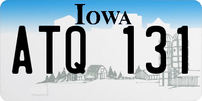 IA license plate ATQ131
