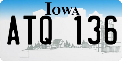 IA license plate ATQ136