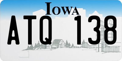 IA license plate ATQ138