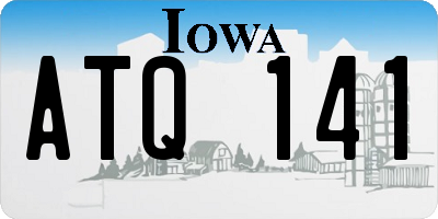 IA license plate ATQ141