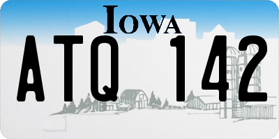 IA license plate ATQ142