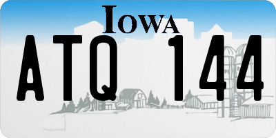 IA license plate ATQ144