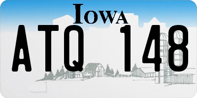 IA license plate ATQ148
