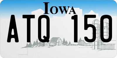 IA license plate ATQ150