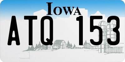 IA license plate ATQ153