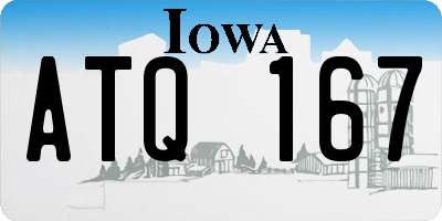 IA license plate ATQ167
