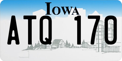 IA license plate ATQ170