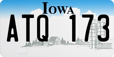 IA license plate ATQ173