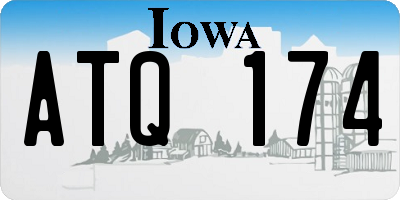 IA license plate ATQ174