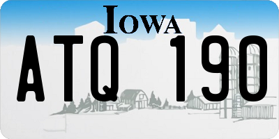 IA license plate ATQ190