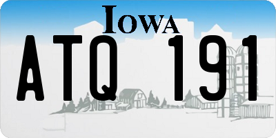 IA license plate ATQ191