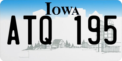 IA license plate ATQ195