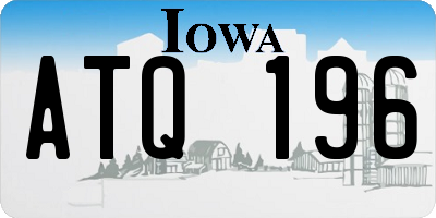 IA license plate ATQ196