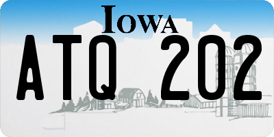 IA license plate ATQ202