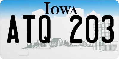 IA license plate ATQ203