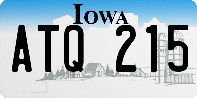 IA license plate ATQ215