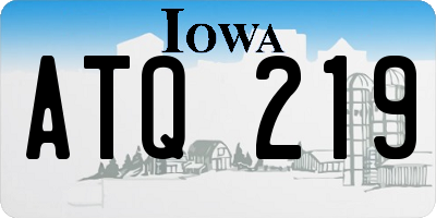IA license plate ATQ219