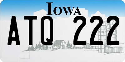 IA license plate ATQ222