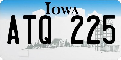 IA license plate ATQ225