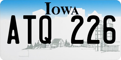 IA license plate ATQ226