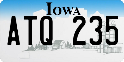 IA license plate ATQ235