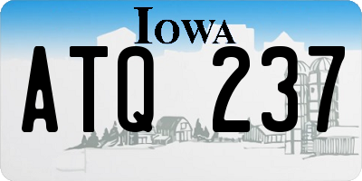 IA license plate ATQ237
