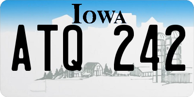 IA license plate ATQ242